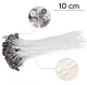 Cotton Candle Wicks with Metal Tabs, 10 cm, 10 pcs.