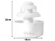 Wireless Air Humidifier and Aroma Diffuser with LED Lamp and Fountain Effect