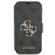 Guess 4G Big Metal Logo Wallet Case for iPhone 13 Pro Max, Gray