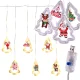 LED Curtain Lights with Christmas Figures 3m 125 LED, Warm White