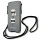 Karl Lagerfeld Saffiano Ikonik Karl&Choupette Head Phone Bag - Gray