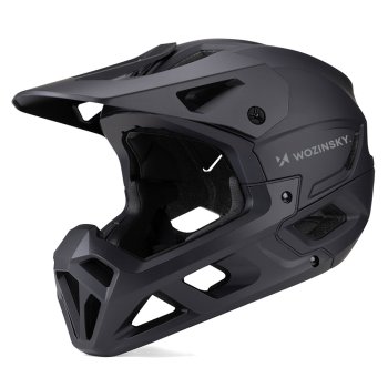 Wozinsky Full Face Bike Helmet with Chin Guard L - Black
