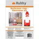 Ruhhy Christmas Bathroom Mat Set 3 pcs, Red
