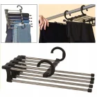 Ikonka Metal Trouser Hanger Organizer for 5 Pairs