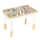 Lulilo Ludo 2-in-1 Wooden Sensory Table & Activity Board, Pink