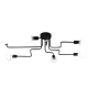6-Arm Ceiling Lamp Chandelier ZD74F, Black