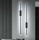 Lineāra LED sienas lampa 60cm 11W 6000K melna