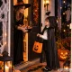 Kids Halloween Costume Cloak with Hood 80 cm, Black