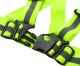 Reflective adjustable harness vest, green