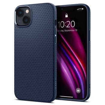 Apple iPhone 14 Plus 6.7'' Spigen Liquid Air TPU Case Cover, Navy Blue