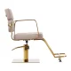 Gabbiano Porto Hairdressing Chair with Gold Base, Beige
