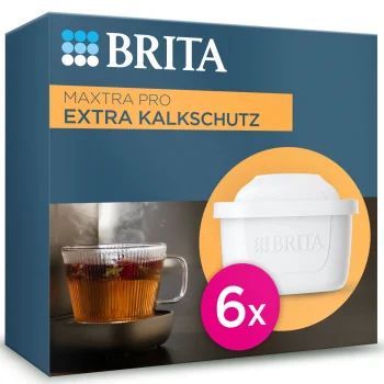 Water Filter Cartridges Brita MAXTRA PRO Extra Lime Protection, Pack 6, White