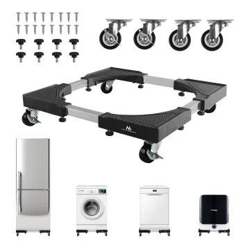 Maclean MC-119 B Mobile Appliance Base, Adjustable 700-900mm, 200kg, White