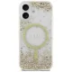 Guess iPhone 17 Case Resin Bottom Glitter MagSafe, Gold