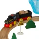 Wooden Train Track with Construction Site, 55 Pieces