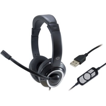 Conceptronic POLONA01B USB Headset, Black