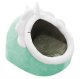 Pet Bed House with Cat Ears, Size L, Green