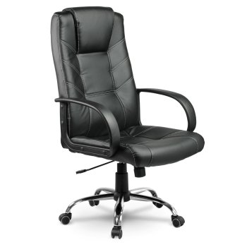 Sofotel EG-221 Ergonomic Leather Office Chair, black