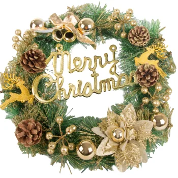 Christmas Decorative Wreath for Door and Wall, 40 cm