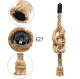 Ceiling lamp E27 with jute rope, single, black/brown