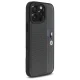 BMW iPhone 16 Pro Max Case M Perforated Tricolor Detail Line, Dark Gray