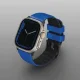 Uniq Linus Strap Case for Apple Watch 1/2/3/4/5/6/7/8/9/SE/SE2/Ultra 42/44/45/49mm Airosoft Silicone Blue/Racing Blue