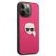 Karl Lagerfeld Ikonik Karl dėklas iPhone 13 Pro / 13 6.1\", rožinis