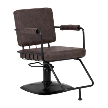 Gabbiano Katania Loft Hairdressing Chair, Dark Brown