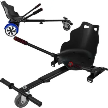 Hoverboard Go Kart Attachment Trizand 23193 with Adjustable Seat for Kids, Black-Orange