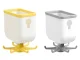 Rotating Kitchen Hanger with 6 Hooks and Container, Self-Adhesive