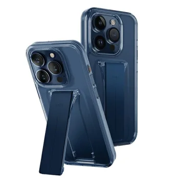 Uniq Heldro Mount case for iPhone 15 Pro 6.1" with stand, blue