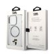 Karl Lagerfeld caurspīdīgs vāciņš iPhone 14 Plus ar MagSafe