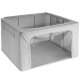 Foldable Storage Organiser Boxes with Frame 2 Pack Ruhhy 22930, 40x30x20 cm, Grey