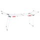 Massido Lydia Standing Extendable Clothes Drying Rack, 27 m, White