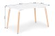 Modern Rectangular Dining Table 120x80 cm for Kitchen & Living Room ModernHome, White