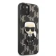 Karl Lagerfeld Monogram Ikonik Patch Case for iPhone 13 mini, Black