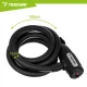 Bicycle Cable Lock 150cm 12mm Trizand, Matte Black