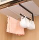 Kitchen Roll Holder Under Shelf Paper Towel Rack Over Door, Black