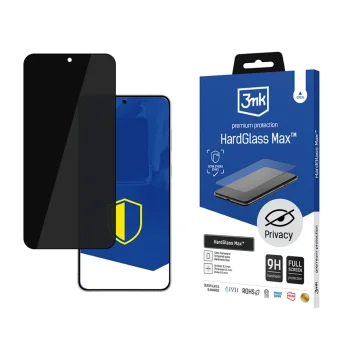 3mk HardGlass Max Privacy Screen Protector for Samsung Galaxy S25 Edge, Black