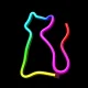 Forever Light FLRN03 RGB LED Neon Light Cat with Remote