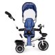 ECOTOYS 3-in-1 Kids Tricycle with 360° Rotating Seat, Blue
