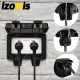 Izoxis Double Outdoor Surface Mount Socket IP66 16A