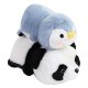 2-in-1 Plush Toy Panda and Penguin, 25 cm