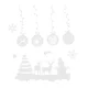 Ruhhy Christmas Window Stickers, 34 cm