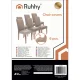 Ruhhy Elastic Chair Covers Set of 6, Beige