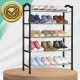 Loft Style 5-Tier Shoe Rack Hallway Organizer, Black