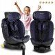 Nukido Aero Line Swivel Child Сar Seat, Black and Navy Blue, 0-36 kg ISOFIX