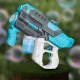 Bakalu 2-in-1 Electric Bubble and Water Gun, Blue/Grey
