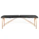 Folding massage table WOOD COMFORT 2 sections, black