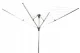 Multigarden 4JM-60MAC Outdoor Rotary Washing Line, 60m, with Ground Spike & Cover